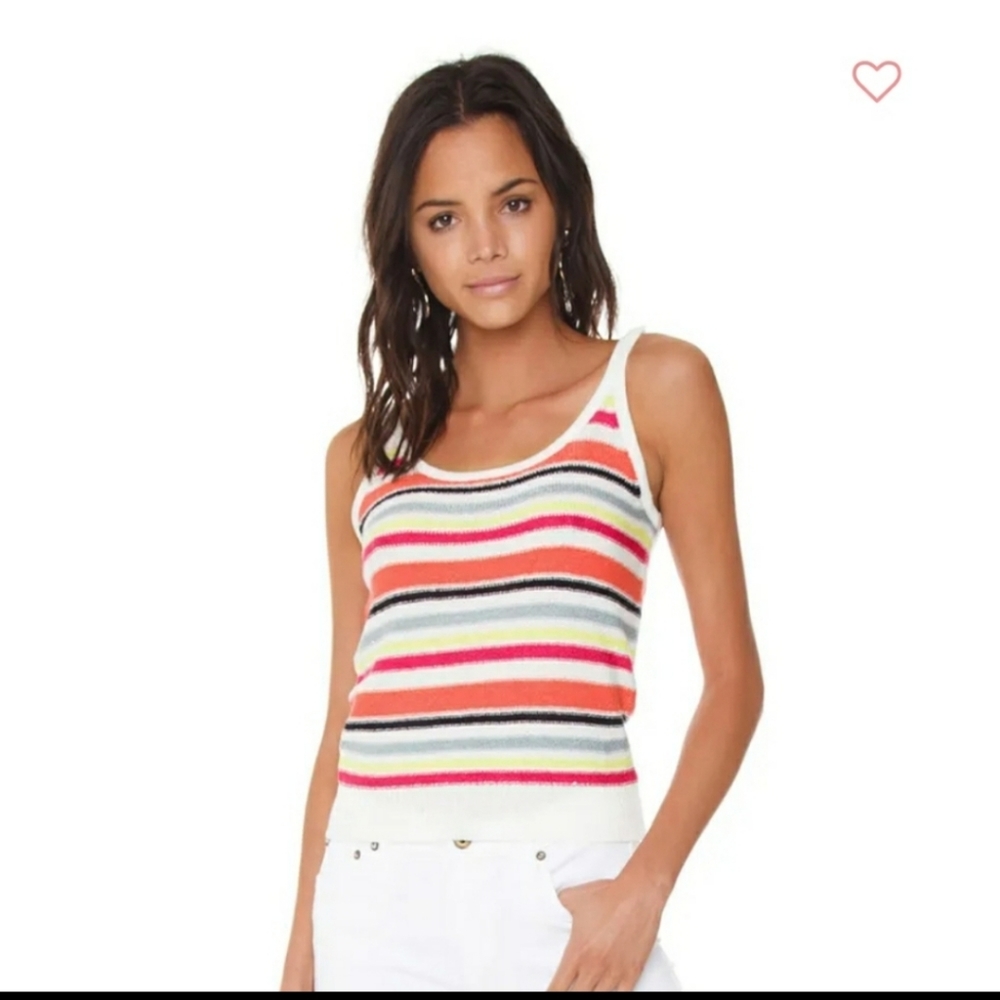 Cupcakes & Cashmere Striped Sweater Tank